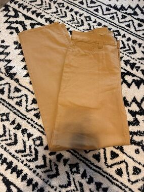 Men's Tan Work Pants - Classic Straight Fit